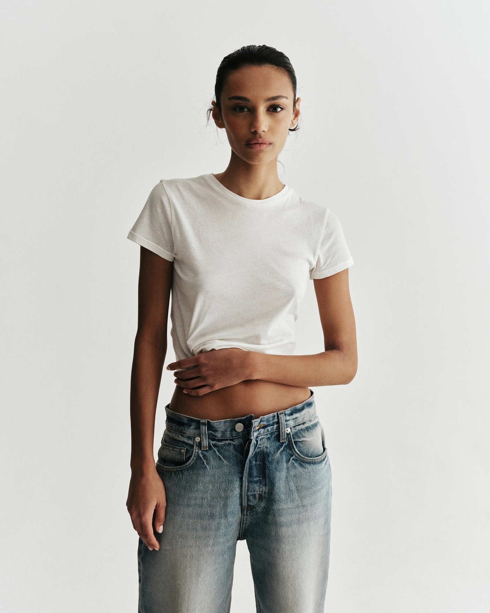 Feather Baby Tee | Cloud