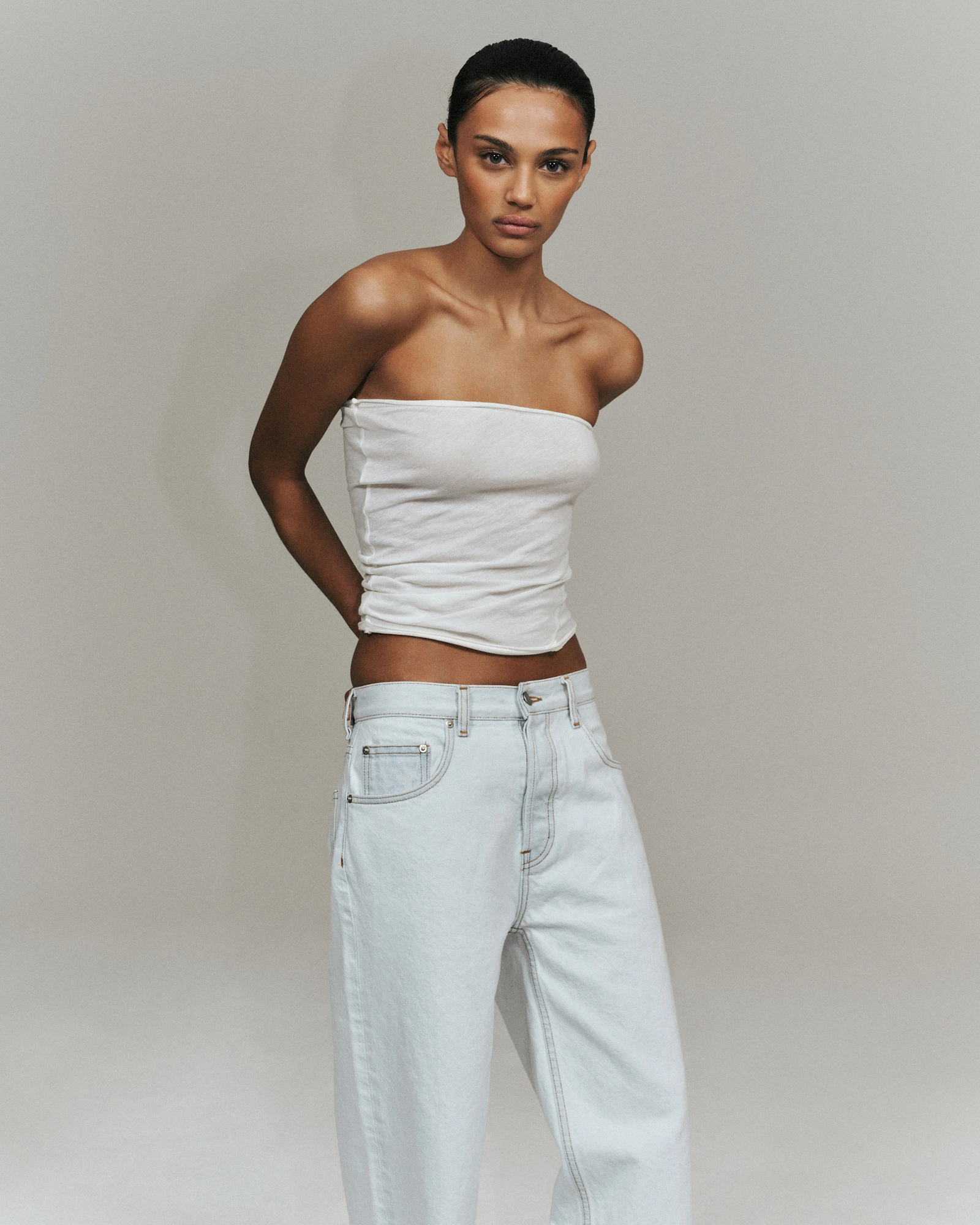 Feather Tube Top | Cloud - Image 2